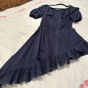Loveshackfancy navy dress